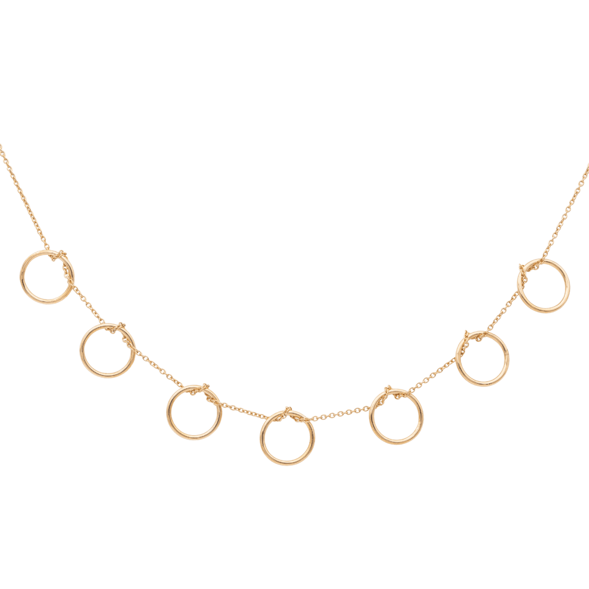 Ginette NY Collier Tiny Seven Circles Or rose - Castafiore