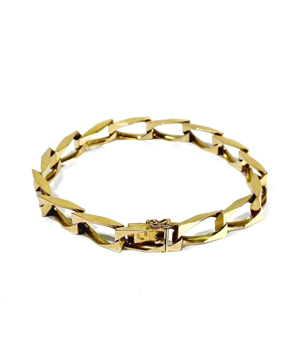 Gourmette Homme En Or Rose - Castafiore