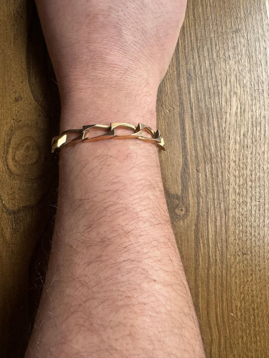 Gourmette Homme En Or Rose - Castafiore