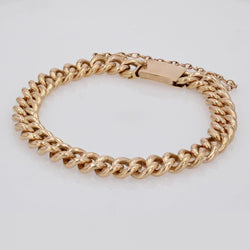 Gourmette massive en or vintage - Castafiore