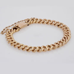 Gourmette massive en or vintage - Castafiore