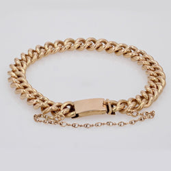 Gourmette massive en or vintage - Castafiore