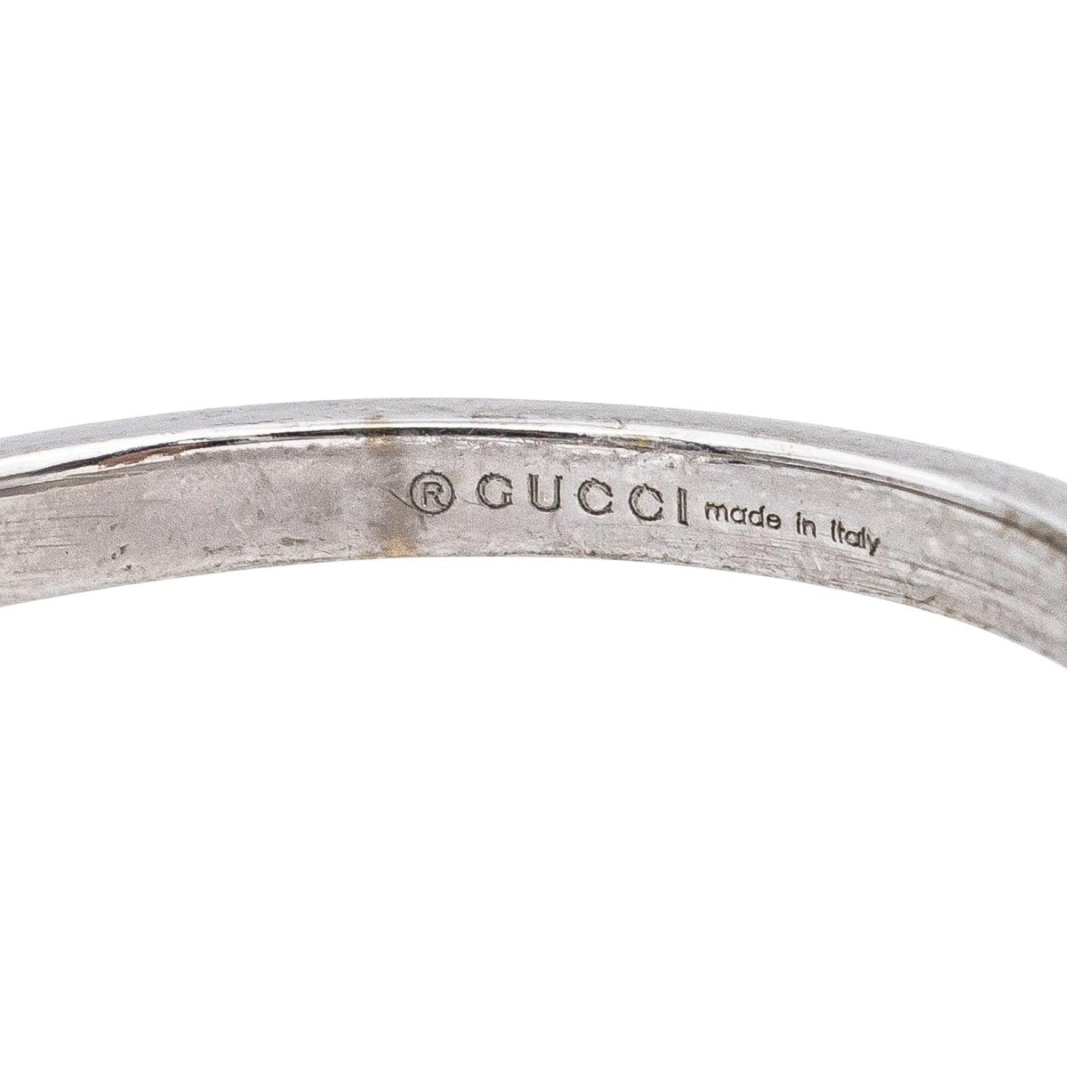 Gucci Bague GG Running Or blanc - Castafiore