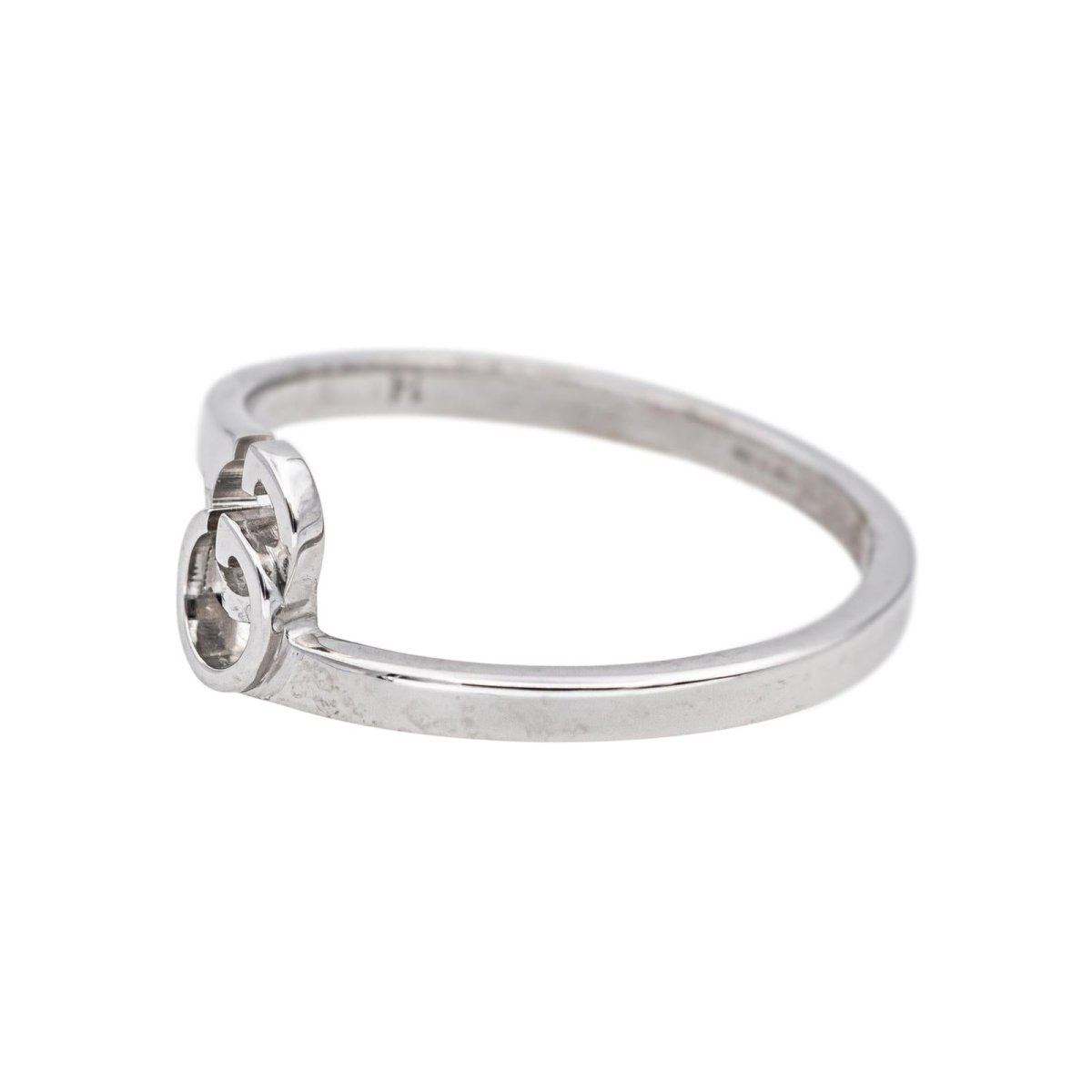 Gucci Bague GG Running Or blanc - Castafiore