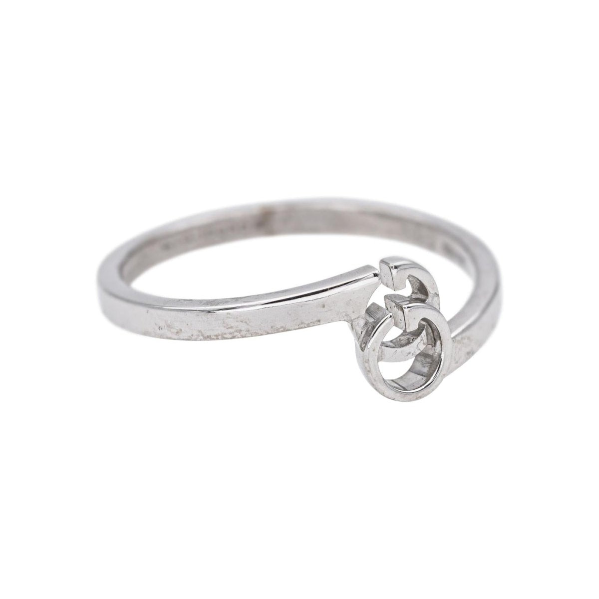 Gucci Bague GG Running Or blanc - Castafiore
