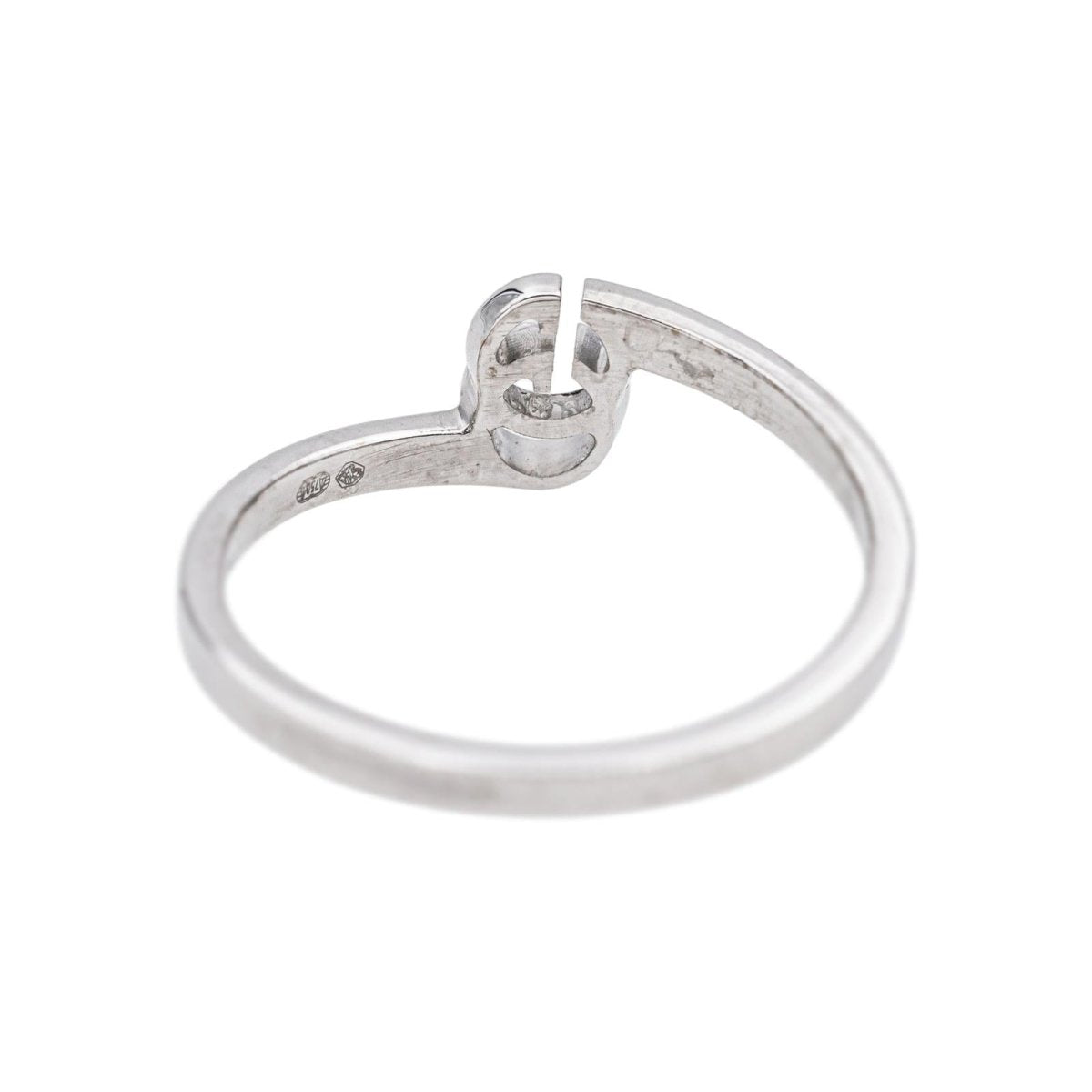 Gucci Bague GG Running Or blanc - Castafiore