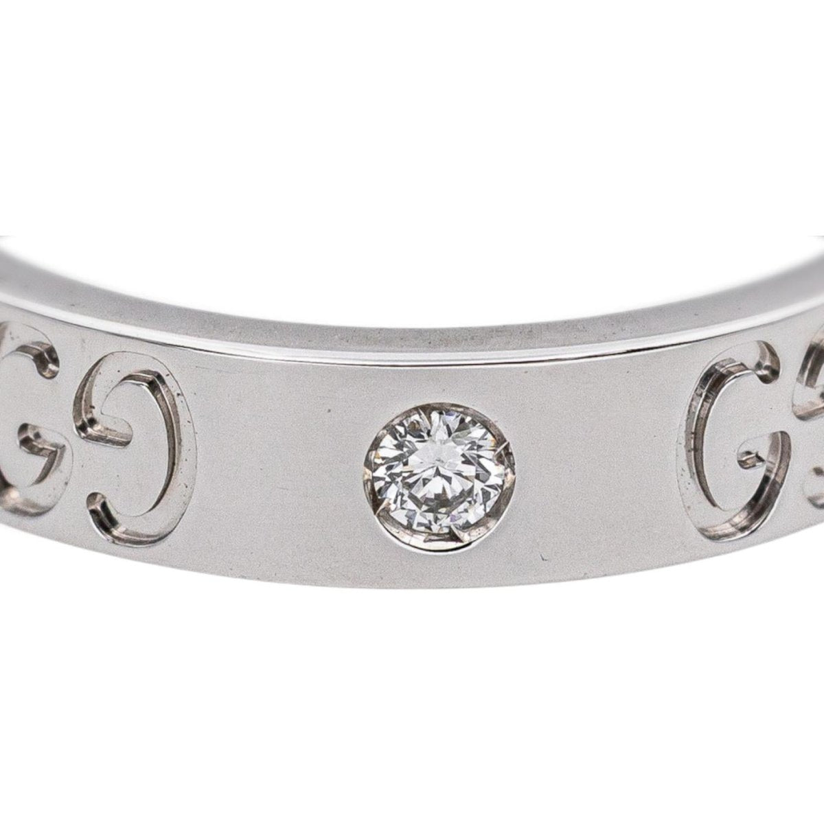 Gucci Bague Icon Or blanc - Castafiore