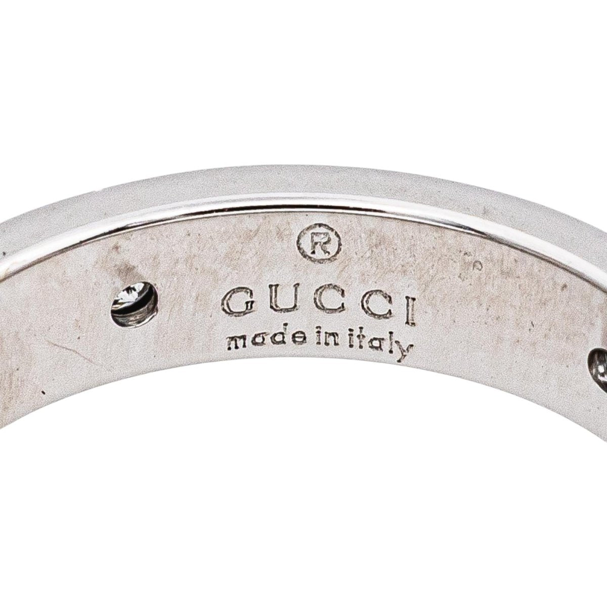 Gucci Bague Icon Or blanc - Castafiore