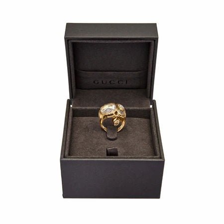 Gucci High Jewellery Quartz Gold Ring - Castafiore