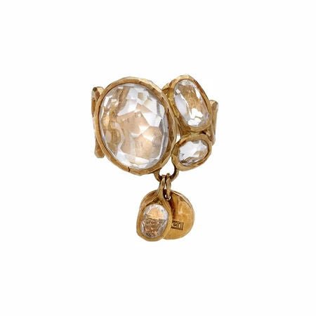 Gucci High Jewellery Quartz Gold Ring - Castafiore