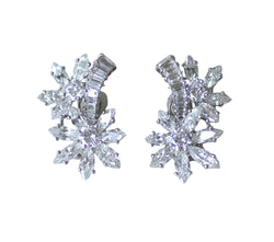 Guillemin & Soulaine Boucles d'Oreilles Fleur Diamants - Castafiore