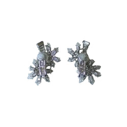Guillemin & Soulaine Boucles d'Oreilles Fleur Diamants - Castafiore