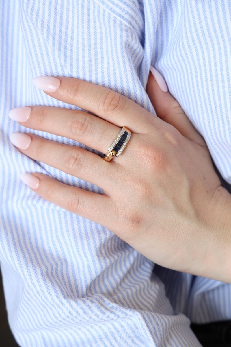 Guy Laroche Bague Or jaune Saphir - Castafiore
