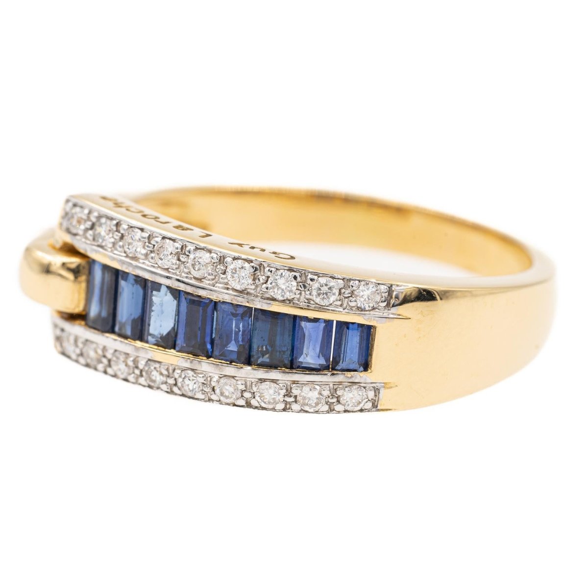 Guy Laroche Bague Or jaune Saphir - Castafiore