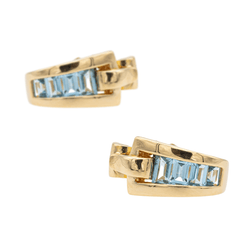Guy Laroche Boucles d'oreilles Or jaune Topaze - Castafiore