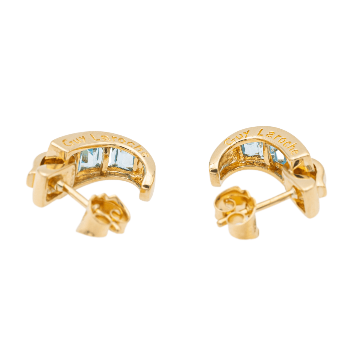 Guy Laroche Boucles d'oreilles Or jaune Topaze - Castafiore