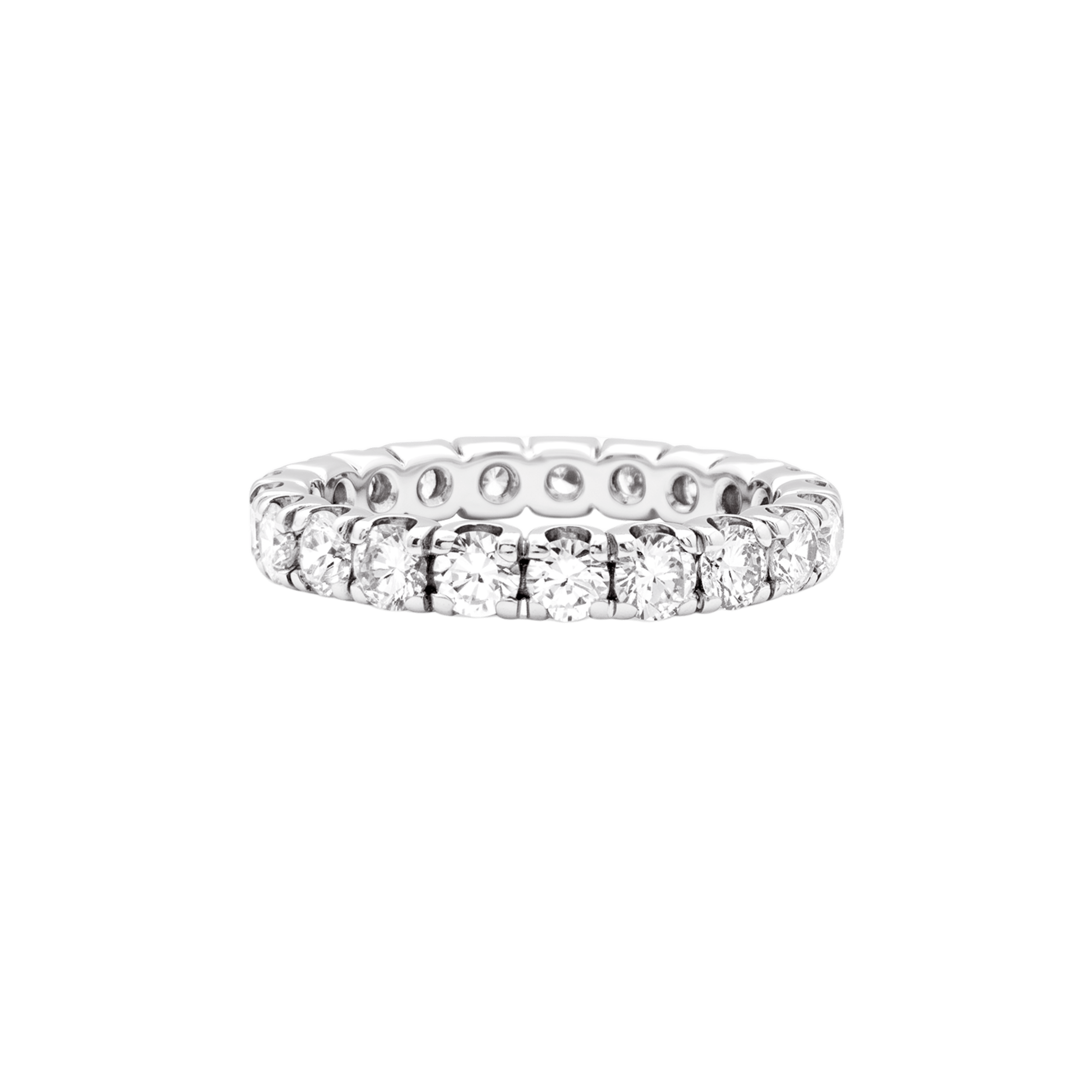 Alliance tour complet or blanc et diamants.