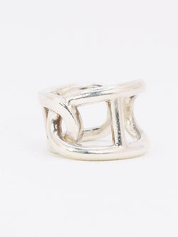 HERMES Bague vintage Cythère en argent - Castafiore