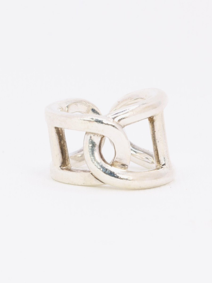 HERMES Bague vintage Cythère en argent - Castafiore