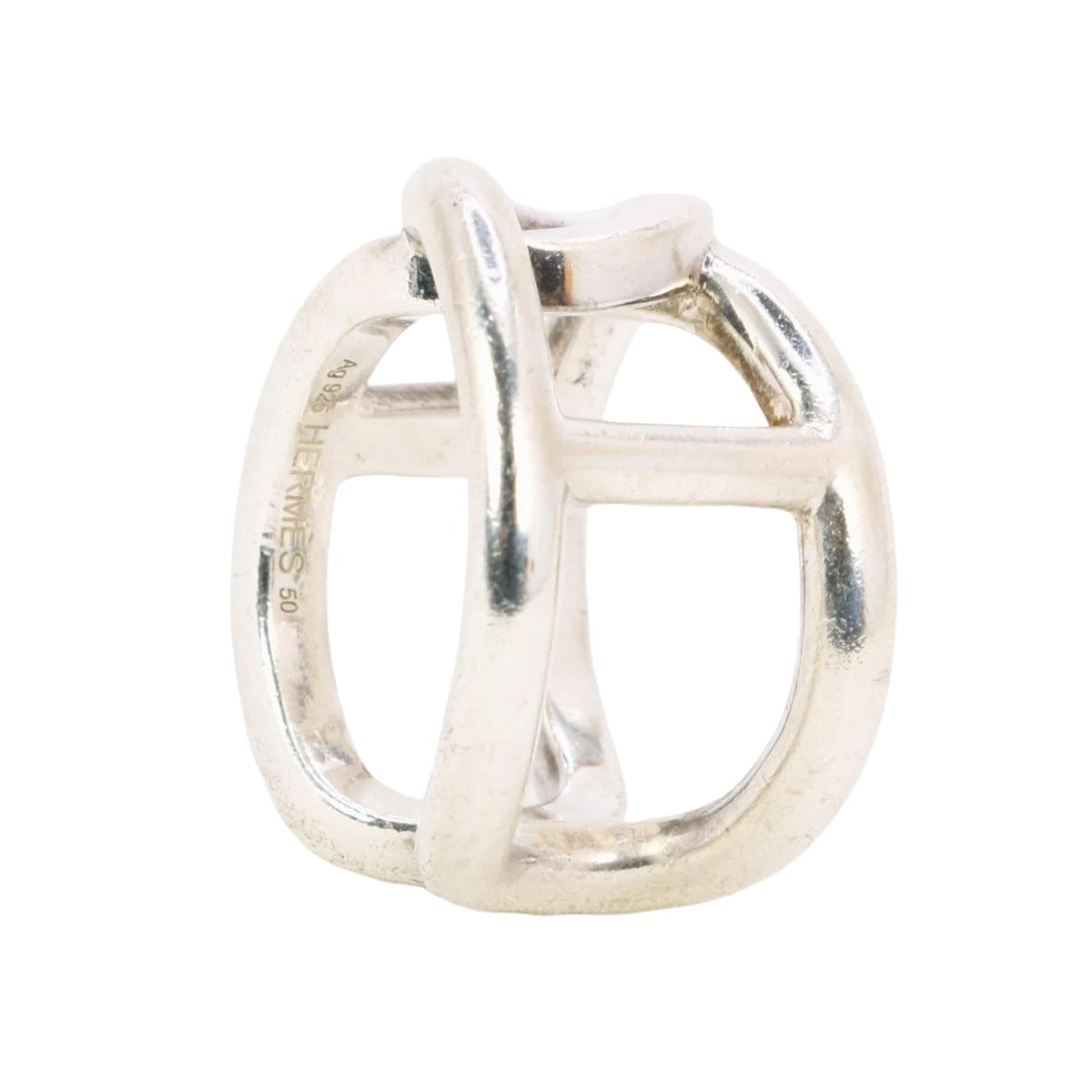 HERMES Bague vintage Cythère en argent - Castafiore