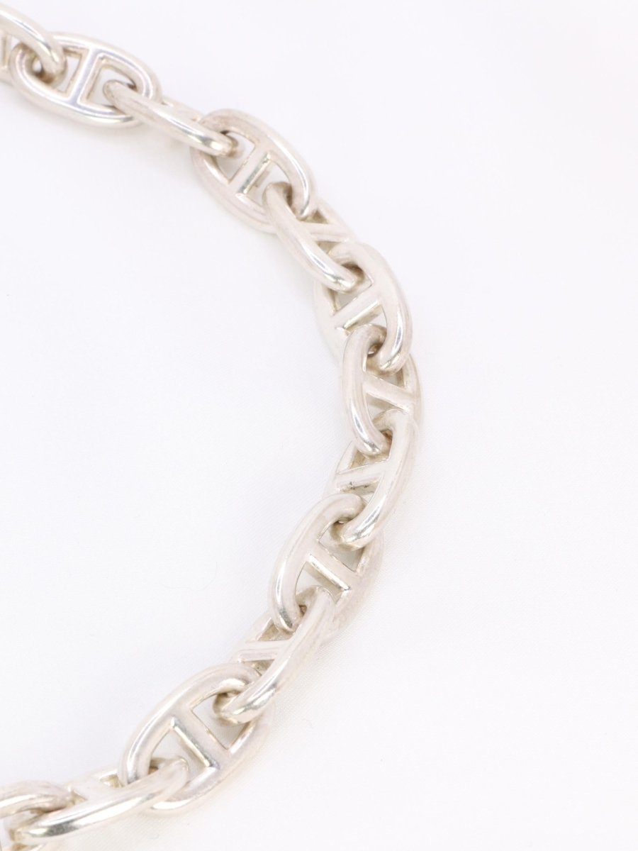 HERMES Collier argent chaîne d'ancre grand modele - Castafiore