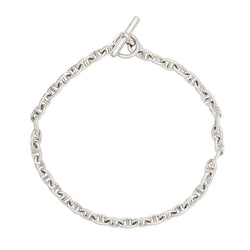 Hermès Collier Pierre Lefèvre Chaîne d'ancre Argent - Castafiore