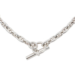 Hermès Collier Pierre Lefèvre Chaîne d'ancre Argent - Castafiore