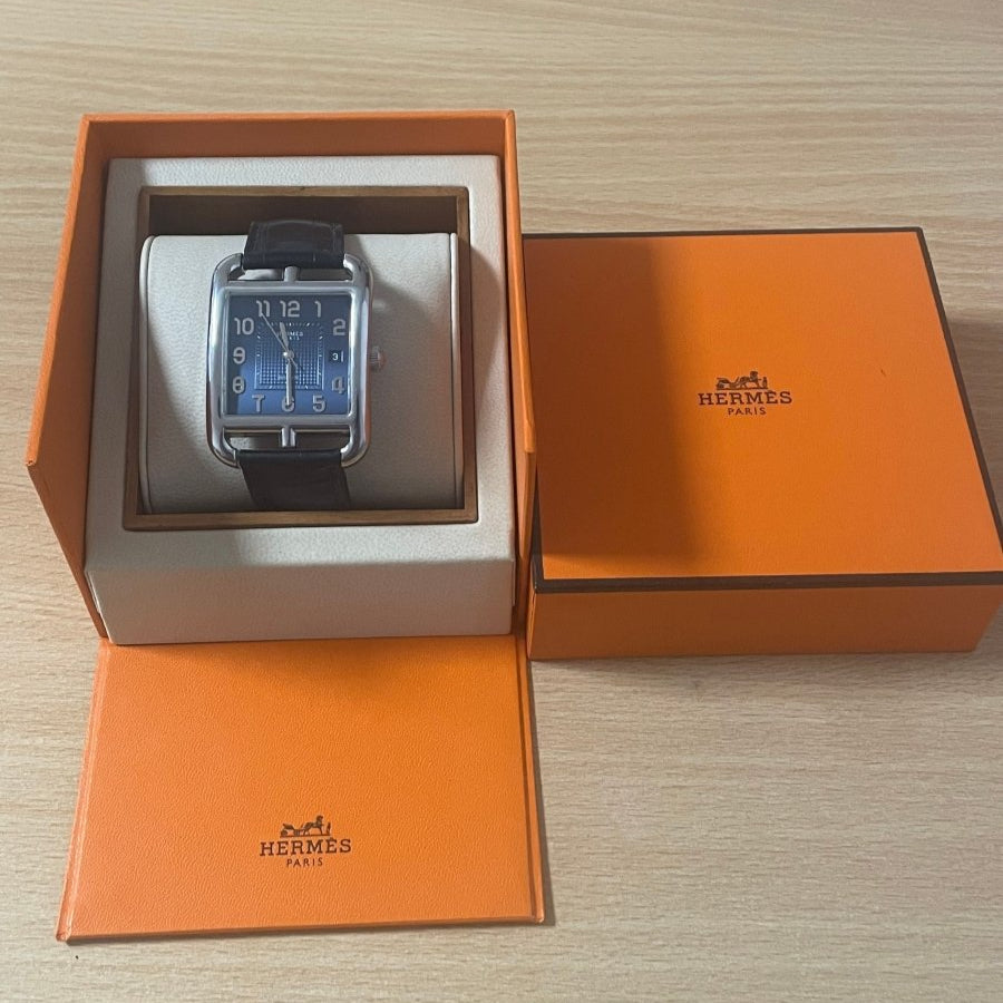 Hermès montre Cape cod TGM bleue - Castafiore