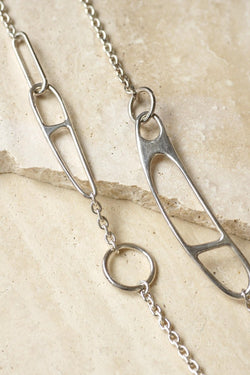 Hermès Sautoir Chaine d'Ancre Twist en Argent 100 cm - Castafiore