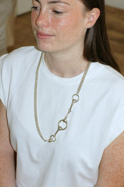 Hermès Sautoir Mors en Argent 73.00 cm - Castafiore