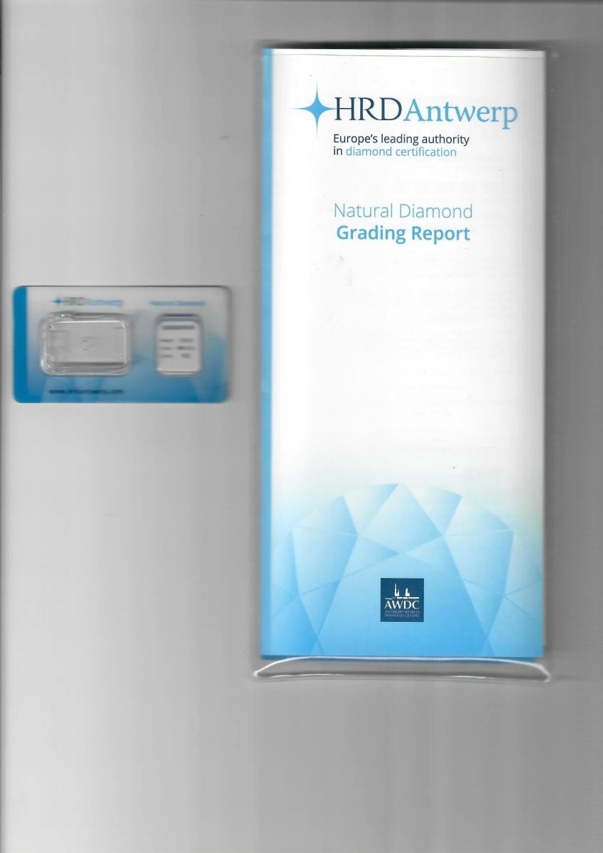 HRD Antwerp Certified 1 Carat Diamond Gold Engagement Ring (bague de fiançailles en or) - Castafiore