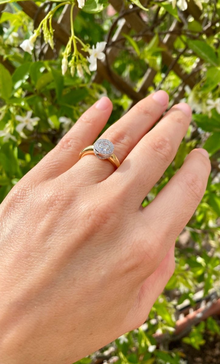 IGI Certified 1 Carat Cushion Diamond Solitaire Ring - Castafiore