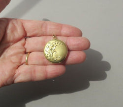 Important pendentif porte photo Muguet Art Nouveau - Castafiore