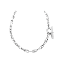 Collier Hermès "Chaîne d'ancre", en argent, petit modèle.