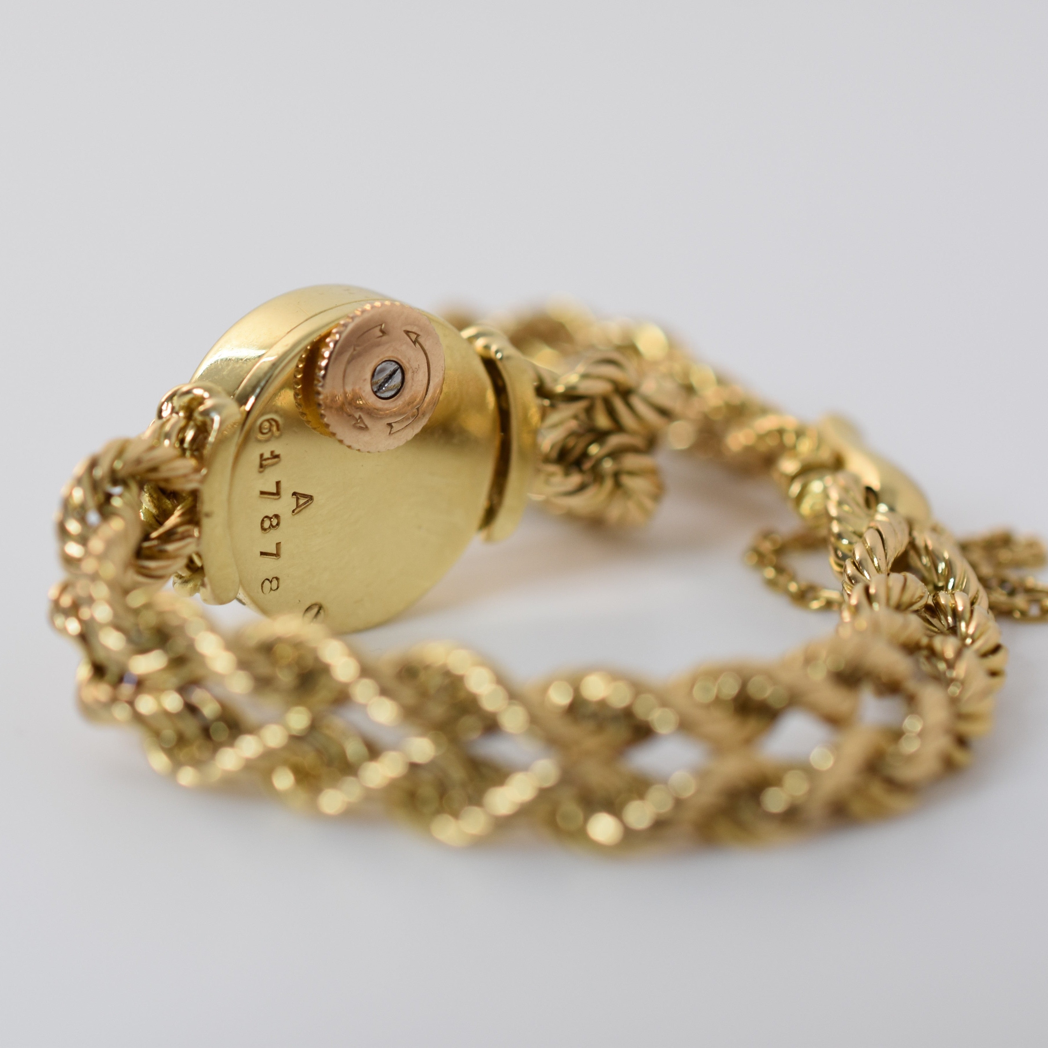 Jaeger - LeCoultre dame bracelet torsadé, or jaune 18 carats, 1954 - Castafiore