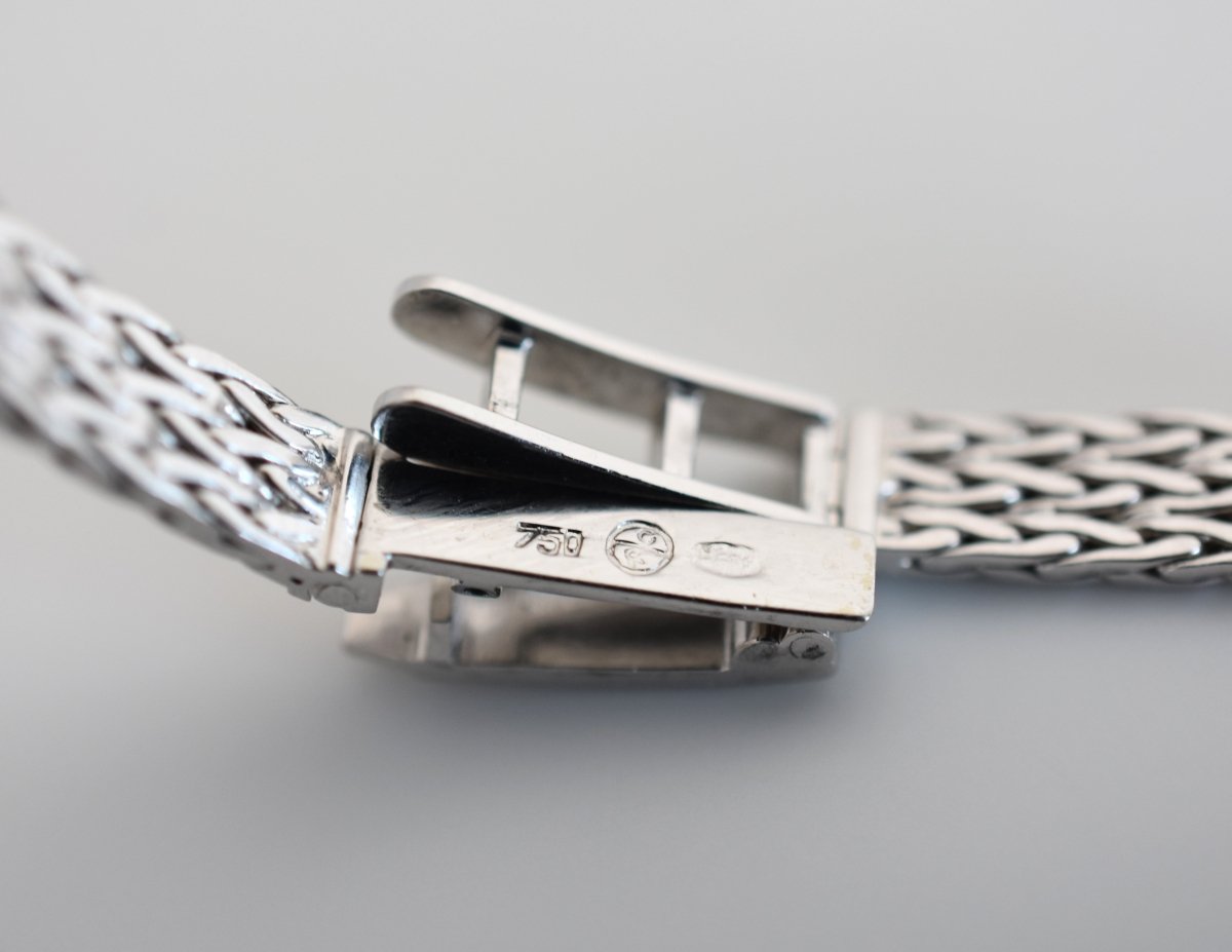 Jaeger - LeCoultre dame, entièrement or blanc 18 carats & diamants, vers 1960 - Castafiore