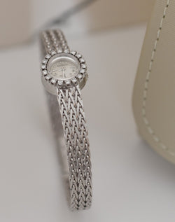 Jaeger - LeCoultre dame, entièrement or blanc 18 carats & diamants, vers 1960 - Castafiore