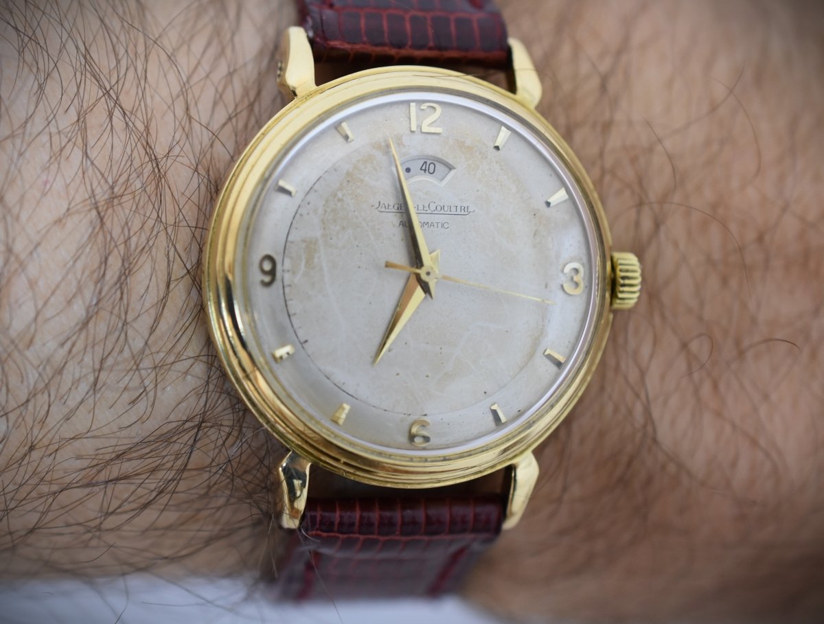 Jaeger - LeCoultre Power Reserve "40 heures", calibre 481 Bumper, or jaune 18 carats, 1953 - Castafiore