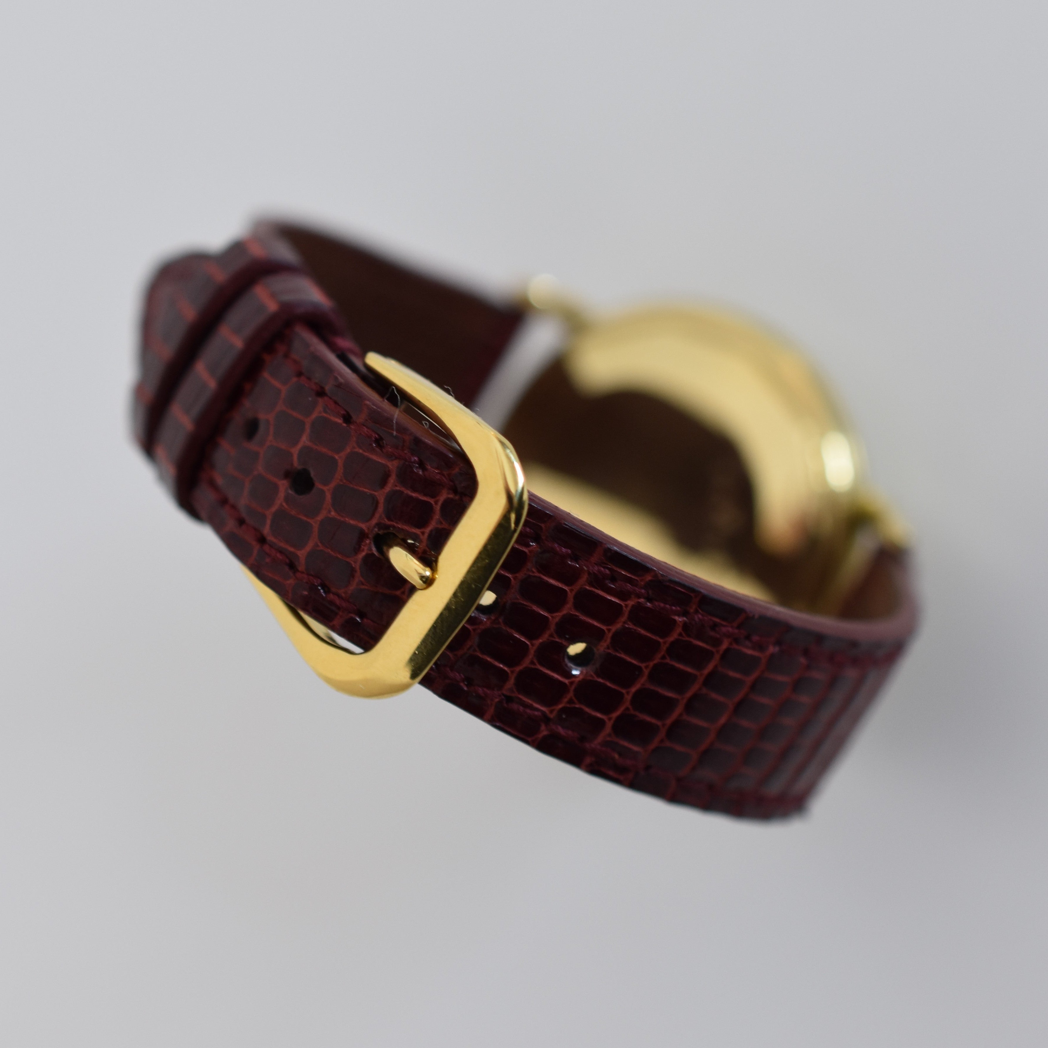 Montre JAEGER-LECOULTRE Power Reserve en or jaune et cuir