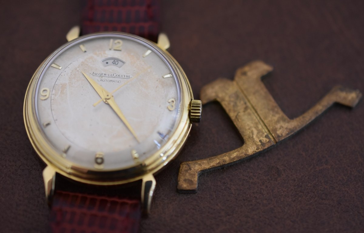 Jaeger - LeCoultre Power Reserve "40 heures", calibre 481 Bumper, or jaune 18 carats, 1953 - Castafiore