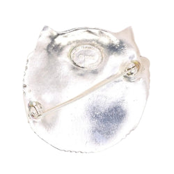 JEAN COCTEAU Broche "Club des Amis des Chats" métal argenté - Castafiore