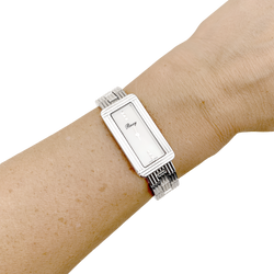 Montre Poiray, « Ma Baguette », acier, nacre.