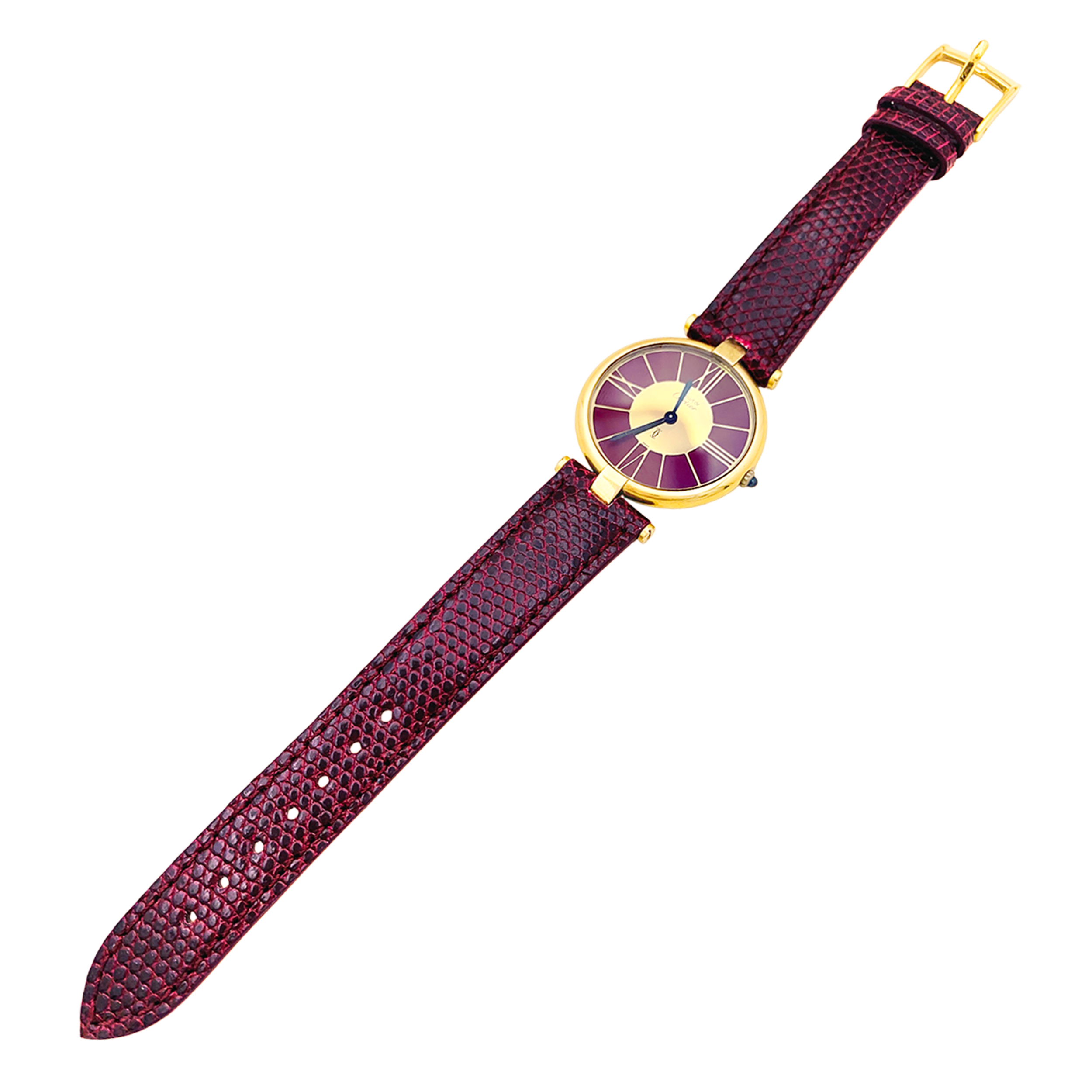Montre Cartier, "Vendôme Must", vermeil.