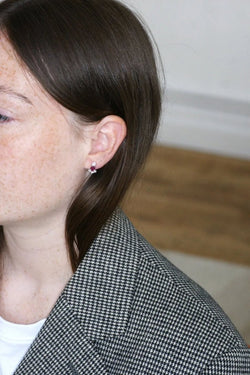 Longues Boucles d'Oreilles Rubis et Diamants - Castafiore