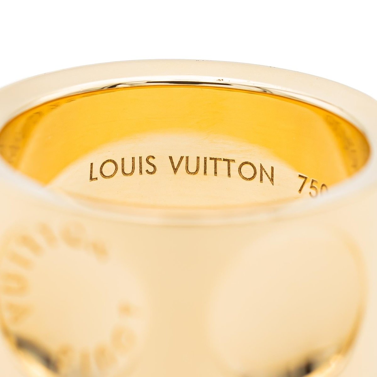 Louis Vuitton Bague Bandeau Empreinte Or jaune - Castafiore