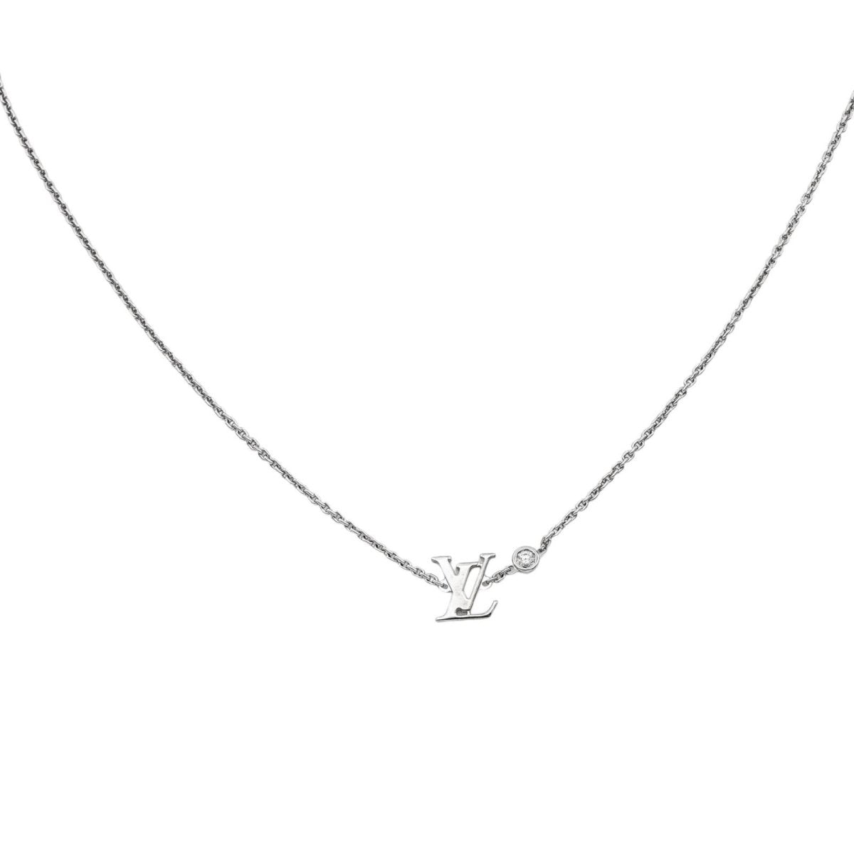 Louis Vuitton Collier Idylle Blossom Or blanc Diamant - Castafiore