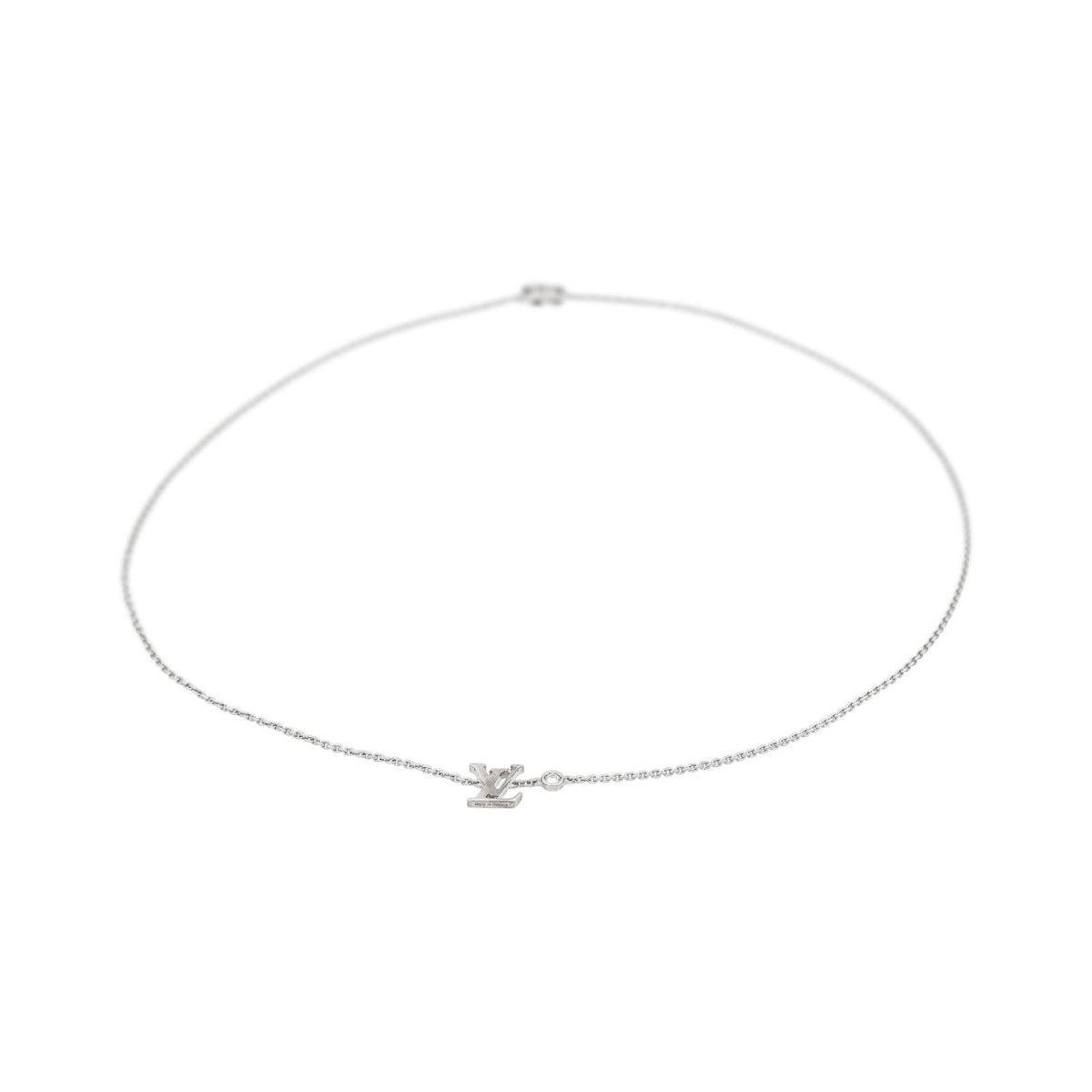 Louis Vuitton Collier Idylle Blossom Or blanc Diamant - Castafiore