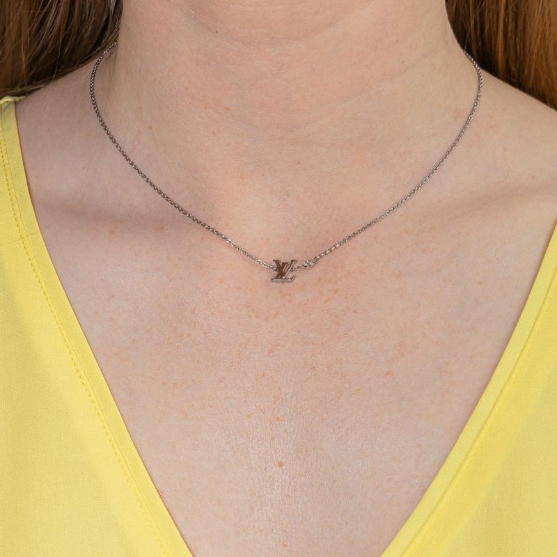 Louis Vuitton Collier Idylle Blossom Or blanc Diamant - Castafiore