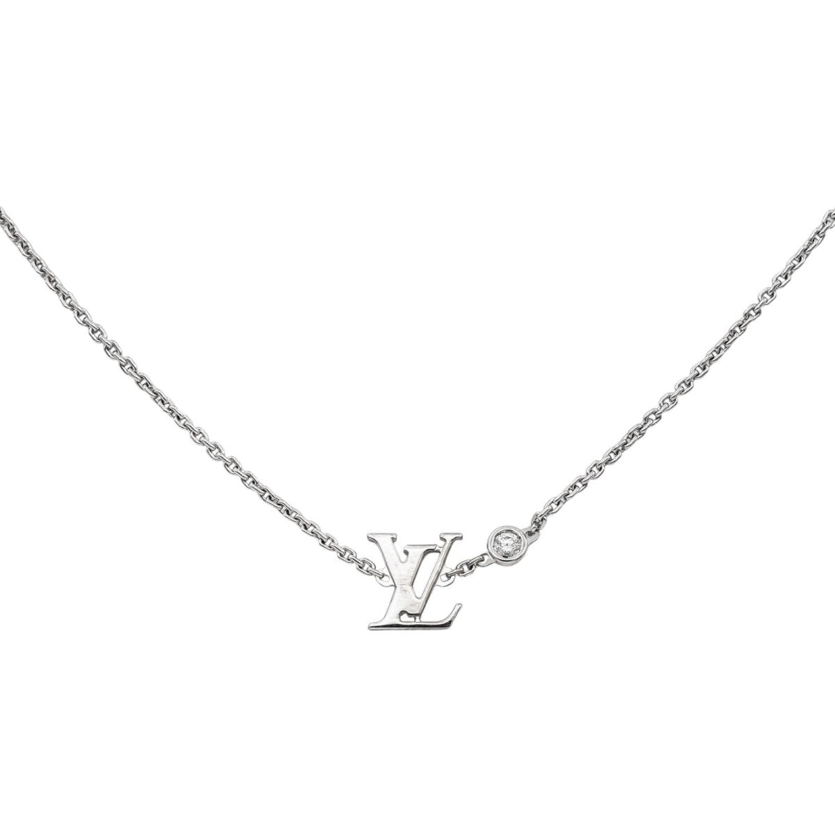 Louis Vuitton Collier Idylle Blossom Or blanc Diamant - Castafiore