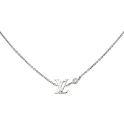 Louis Vuitton Collier Idylle Blossom Or blanc Diamant - Castafiore